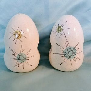 Franciscan Atomic Starburst Salt & Pepper Shakers